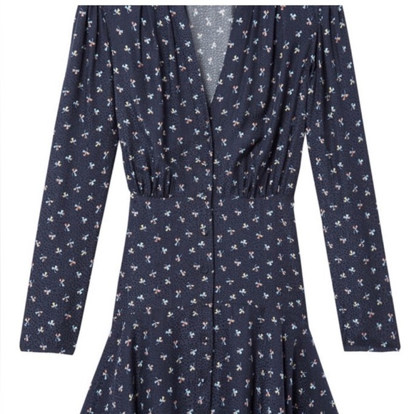 Tailored Rebecca Taylor Clover Print Dot Jacquard Dress size 0 NWT - Picture 6 of 6